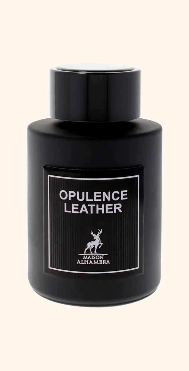 Maison Alhambra Amber & Leather bottle